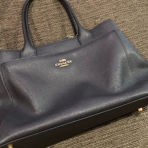 Coach Navy Purse EUC